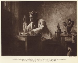 Alfred Gilbert, escultor inglês (fotogravura) de John Seymour (after) Lucas