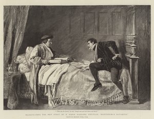 Ilustrando a nova história de H Rider Haggard, intitulado Filha de Montezuma