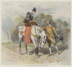 O coração de Denise (cromolitho) de John Seymour Lucas