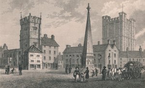 Market Place Richmond, Igreja da Trindade e Fortaleza do Castelo de Richmond, 1831