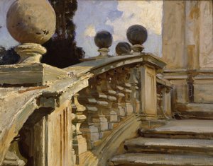 Uma balaustrada de John Singer Sargent