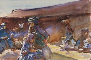 Barraca Preta (wc no papel) de John Singer Sargent