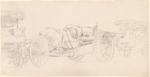 Reboques de canhão, França de John Singer Sargent