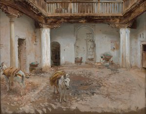 Pátio, Casa del Chapiz de John Singer Sargent