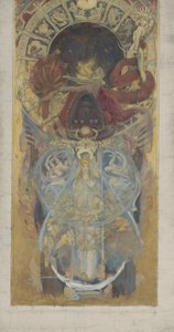 Design para a Biblioteca Pública de Boston, 1890-4 de John Singer Sargent