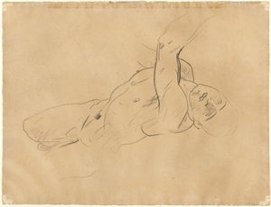 Falling Masculino Nu [verso] de John Singer Sargent