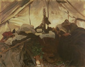 Dentro de uma barraca nas Montanhas Rochosas do Canadá, 1916 de John Singer Sargent