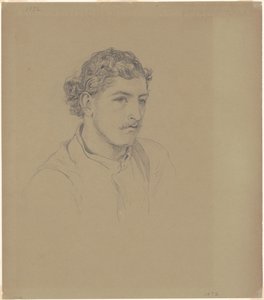 Homem com cabelo encaracolado de John Singer Sargent