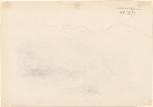 Mountains [verso], 1869. de John Singer Sargent