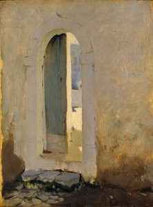 Abra a porta, Marrocos, 1879-80 de John Singer Sargent