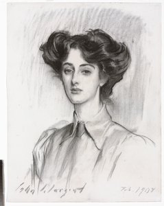 Retrato de Lady Elsie Meyer, fevereiro de 1908 de John Singer Sargent