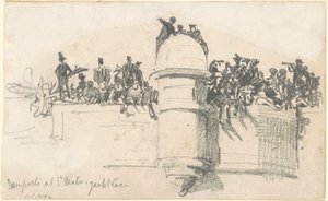 Ramparts na St. MaloYacht Race, 1875. de John Singer Sargent