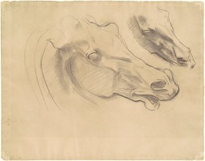 Estudos para "Apolo em sua carruagem com as horas" de John Singer Sargent