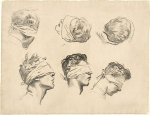 Estudos para "Gaseificado" de John Singer Sargent
