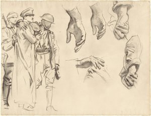 Estudos para "Gaseificado" de John Singer Sargent