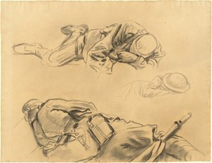 Estudos para "Gaseificado" de John Singer Sargent