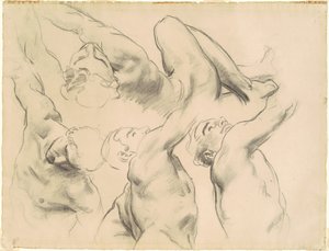 Estudos para "Céu" e "Inferno" de John Singer Sargent
