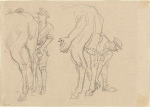 Estudos para Scots Grey, 1918. de John Singer Sargent