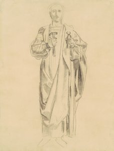 Estudo para o Dogma da Redenção: Frieze of Angels [recto], 1895-1903. de John Singer Sargent