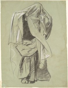 Estudo para "Frieze of Prophets" de John Singer Sargent