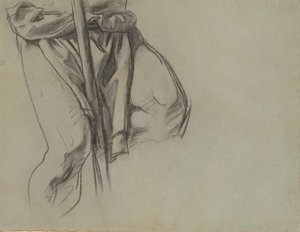 Estudo de Adão para os Quinze Mistérios do Rosário, 1903-1916. de John Singer Sargent