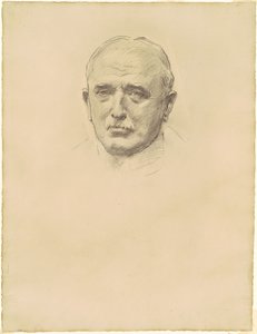 Estudo do Marechal de Campo John French para Oficiais Gerais da Primeira Guerra Mundial, 1920-1922. de John Singer Sargent