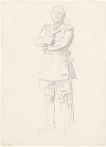 Estudo do General Louis Botha para Oficiais Gerais da Primeira Guerra Mundial, 1920-1922. de John Singer Sargent