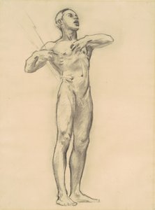 Estudo de Orfeu para a Arte Clássica e Romântica, c. 1921. de John Singer Sargent