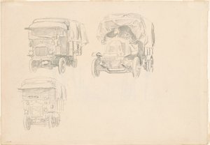 Caminhões [recto], 1918. de John Singer Sargent