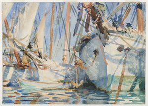 Navios Brancos, c.1908 de John Singer Sargent