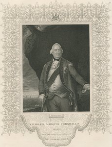 Charles Cornwallis, da &39;Gallery of Historical Portraits&39;, publicado em 1880 de John Singleton Copley