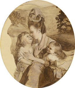 Esboço para a família Copley, 1776. de John Singleton Copley