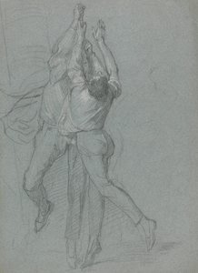 Estudo dos Marinheiros que içam uma Bandeira para a Vitória do Lorde Duncan de John Singleton Copley