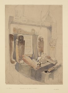 Múmias no Instituto Bristol, c.1834 (aquarela e lápis sobre papel)