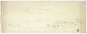 Vista panorâmica da cidade à beira-mar de John Skinner Prout