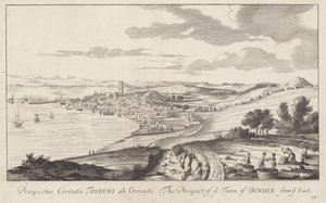 Uma foto de Dundee, Angus, Escócia, desenhada em 1693