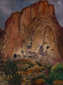 Pajarito de Cliff Dwellings, Pajarito de John French Sloan
