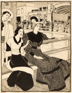 No cais de John French Sloan