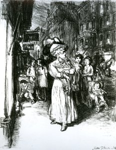 Sexta Avenida e Rua 30 de John French Sloan