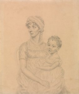 Lady Wigram com o seu filho menor, William Pitt Wigram