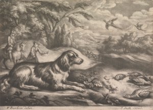 Cão de caça e faisões de John Smith