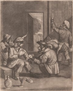 Macacos a jogar às cartas de John Smith