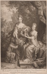 A Senhora Frances e a Senhora Catherine Jones Filhas do Honorável Richard Earl de Ranleagh de John Smith
