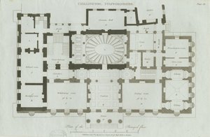 Chillington Hall: gravura de John Soane