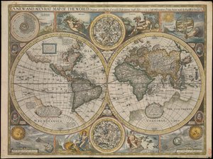 Um novo e preciso mapa do mundo de John Speed