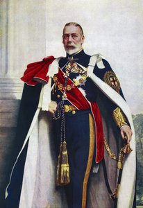 Retrato de Jorge V, Soberano da Ordem da Jarreteira de John St. Helier (after) Lander