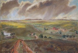 Chuveiro de Primavera (Paisagem do Kansas Ocidental)