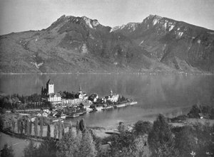 Spiez, no lago Thun, 1910