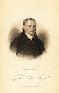 Retrato de John Barclay, anatomista comparativo escocês,1841 (gravura) de John Syme