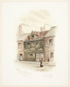 Casa velha rua baixa do frade, Newcastle em cima de Tyne (bodycolour)